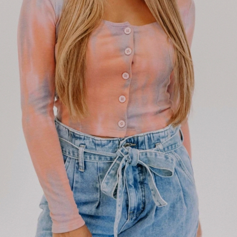 Lane 201 button front cropped cardigan